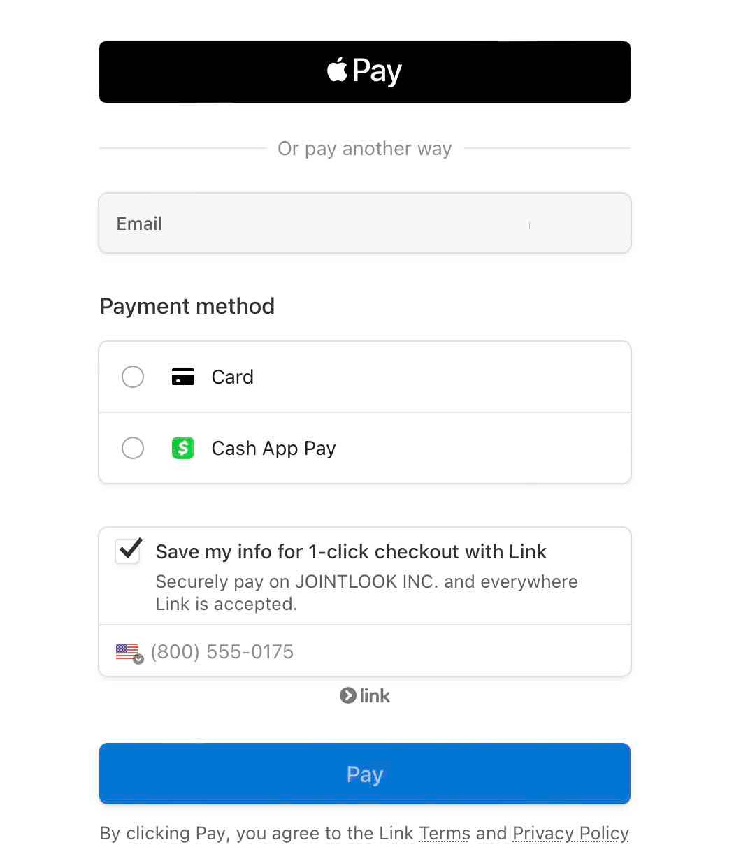 payment option